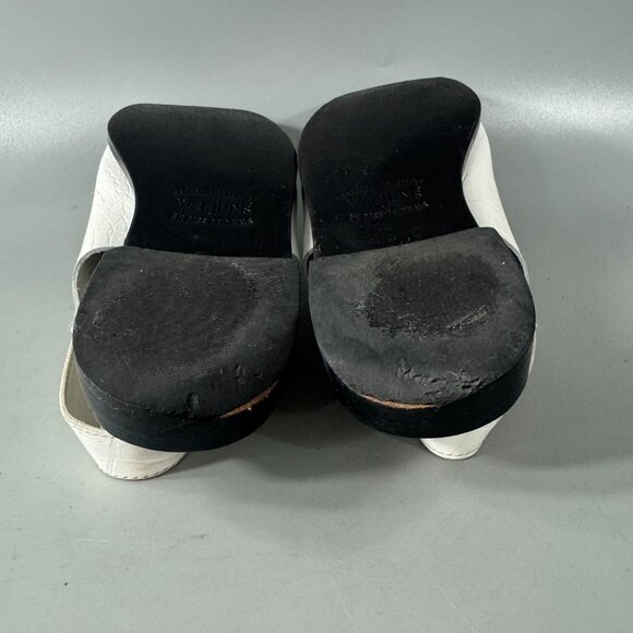 G.H. Bass & Co. Womens Whitney White Croco Emboss Loafers Shoes Size 10 M - Picture 11 of 14